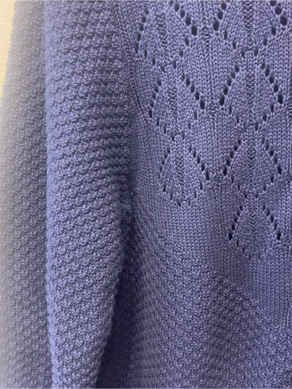 Rebecca Malone blue 100% cotton cardigan size medium - Picture 2 of 8